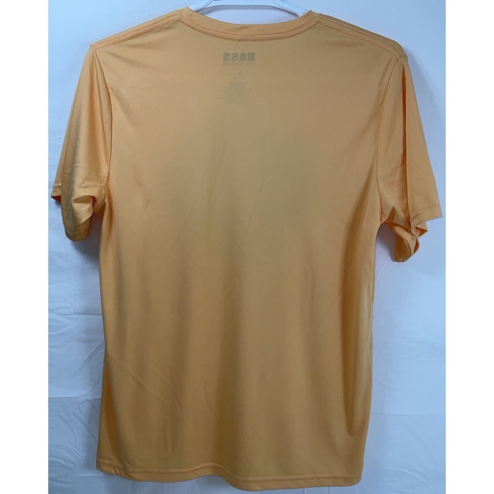 NWOT Men's Bass Outdoor Short Sleeve Quick Dry Graphic T-shirt Orange - Large - Picture 3 of 4